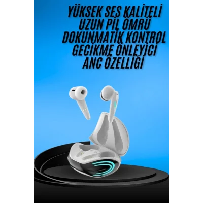 BUĞZ Android ve İOS Uyumlu Bluetooth Kulaklık Gaming Kulaklık Mini - BUĞZ