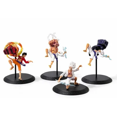 BUĞZ Anime One Piece Luffy Figürü 4lü Set  Alk5275