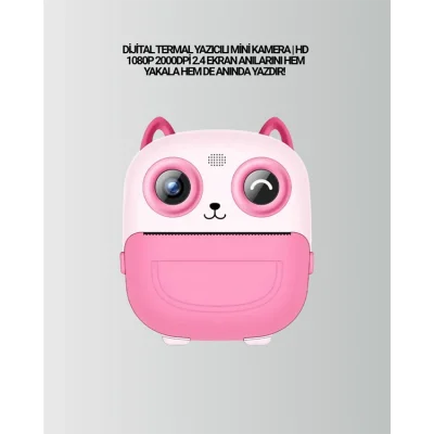 BUĞZ Anında Yazdıran Kamera – Çocuklara Uygun, Hafif ve Renkli - Lisinya