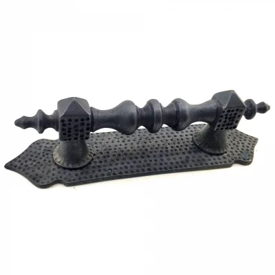 BUĞZ Antika Tarz Dekoratif Pirinç Ağır Kapı Çekme Kolu - 280x65 Mm, Oksit