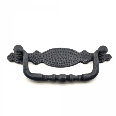 BUĞZ Eco Lounge Antika Tarz Dekoratif Pirinç Dövme Sallantı Kapı Kulbu - 43x118 mm, Oksit