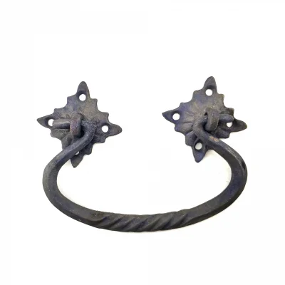 BUĞZ Antika Tarz Dekoratif Pirinç Kazan Kulbu - 90x130 Mm, Oksit