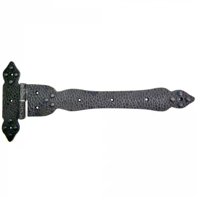 BUĞZ Antika Tarz Dekoratif Pirinç Kuyruklu Yönlü Dövme Menteşe - Battal, Oksit