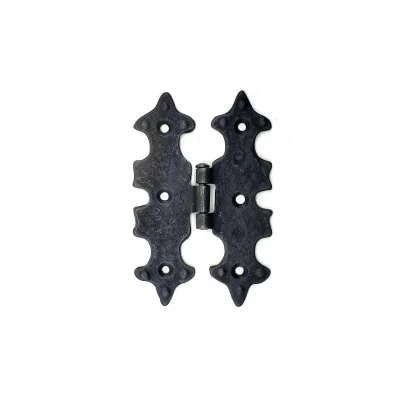 BUĞZ Antika Tarz Dekoratif Pirinç Lale Menteşe - 104x77 Mm, Oksit