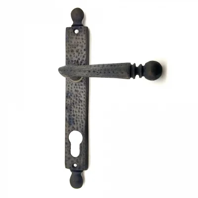 BUĞZ Antika Tarz Dekoratif Pirinç Misket Wc Banyo Kapı Kolu - 245x34 Mm, Oksit