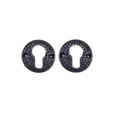 BUĞZ Antika Tarz Dekoratif Pirinç Oda Kilit Rozeti - 49mm, Oksit