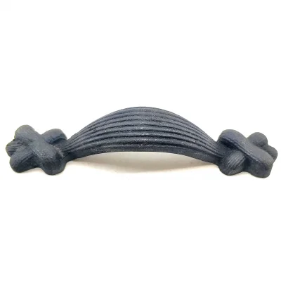 BUĞZ Antika Tarz Dekoratif Pirinç Örgü Mobilya Kulbu - 22x120 Mm, Oksit