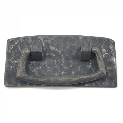 BUĞZ Antika Tarz Dekoratif Pirinç Otantik Dövme Kapı Kulbu - 45x90 Mm, Oksit