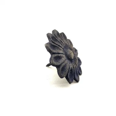 BUĞZ Antika Tarz Dekoratif Pirinç Papatya Kabara - 42 Mm, Oksit