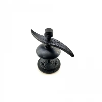 BUĞZ Antika Tarz Dekoratif Pirinç Pervane Panjur Stoperi - 110x110 Mm, Oksit