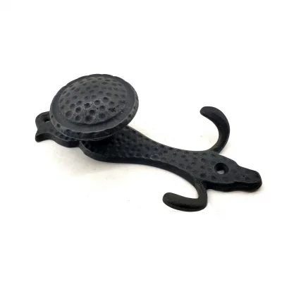 BUĞZ Eco Lounge Antika Tarz Dekoratif Pirinç Portmanto Askı - 150x72 mm, Oksit