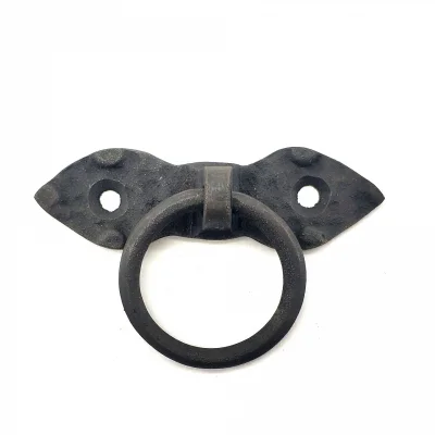 BUĞZ Antika Tarz Dekoratif Pirinç Yaprak Mobilya Kulbu, Kapı Kilit Halkası - 80 Mm, Oksit