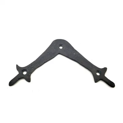 BUĞZ Antika Tarz Dekoratif Pirinç Zambak Gönye - Üst, 107x107 Mm, Oksit