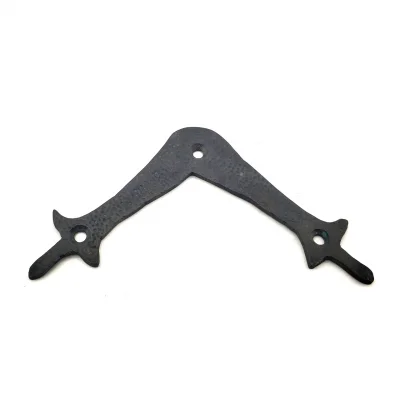 BUĞZ Eco Lounge Antika Tarz Dekoratif Pirinç Zambak Gönye - Üst, 107x107 mm, Oksit