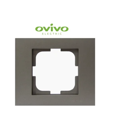  Antrasit Tekli Çerçeve Grano - Priz ve Anahtar İçin Uyumlu Çerçeve