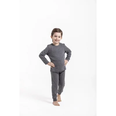 BUĞZ Antrasit Termal Çocuk İçlik Takım Unisex OC0052