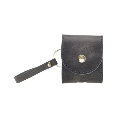  Apple AirPods 2.nesil Uyumlu Deri Kılıf Mai Snap TN18 Gri