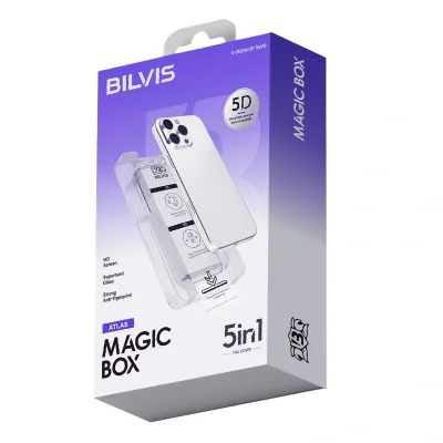 BUĞZ İphone 11 Bilvis 5in1 3d Magic Cam Ekran Koruyucu - Siyah