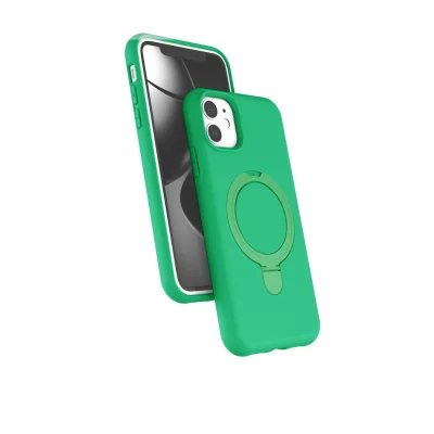 BUĞZ İphone 11 Regal Magsafe Standlı Kapak - Yeşil