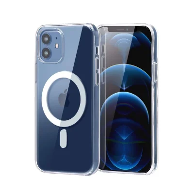 BUĞZ İphone 12 Combo Sert Şeffaf Magsafe Kapak - Şeffaf