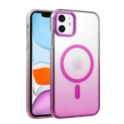 BUĞZ İphone 12 Glossy Magsafe Kapak - Mor