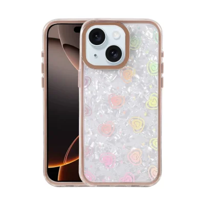 BUĞZ İphone 15 Lumi Desenli Kapak - Çöl Titanyum