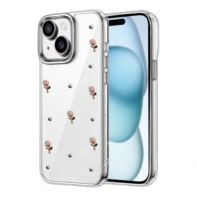 BUĞZ İphone 15 Plus Fiyonk Desenli Kapak - Desen 6