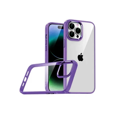 BUĞZ İphone 15 Pro Max Razer Lensli Silikon - Mor