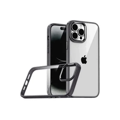 BUĞZ İphone 15 Pro Max Razer Lensli Silikon - Siyah