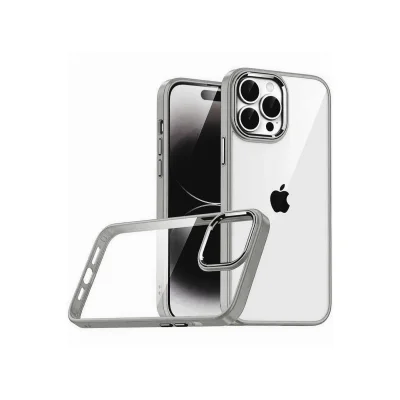 BUĞZ İphone 15 Pro Max Razer Lensli Silikon - Titan Gri