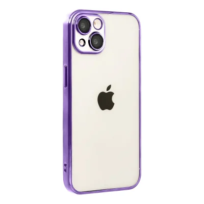 BUĞZ İphone 15 Razer Lensli Silikon - Mor