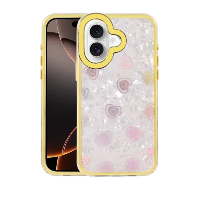 BUĞZ İphone 16 Lumi Desenli Kapak - Sarı