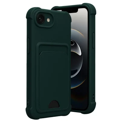 BUĞZ İphone 16e Kelvin Kartvizitli Silikon - Koyu Yeşil