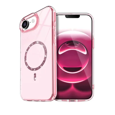 BUĞZ İphone 16e Live Diamond Magsafe Kapak - Pembe