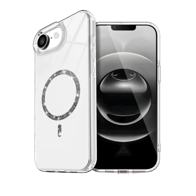 BUĞZ İphone 16e Live Diamond Magsafe Kapak - Şeffaf