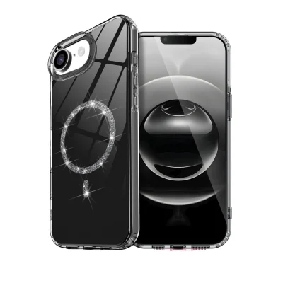 BUĞZ İphone 16e Live Diamond Magsafe Kapak - Siyah