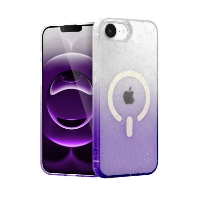 BUĞZ İphone 16e Pummel Shiny Magsafe Kapak - Mor