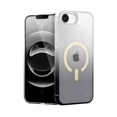 BUĞZ İphone 16e Pummel Shiny Magsafe Kapak - Siyah