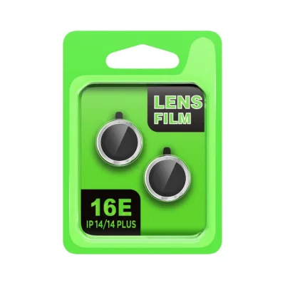 BUĞZ İphone 16e Raze Metal Kamera Lens - Gümüş