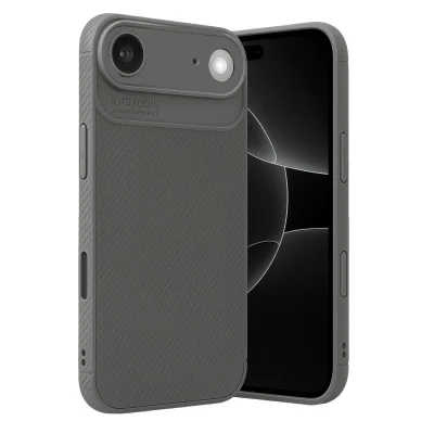 BUĞZ İphone 17 Air Auto Focus Karbon Kapak - Gri