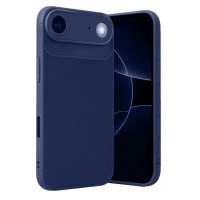 BUĞZ İphone 17 Air Auto Focus Karbon Kapak - Lacivert
