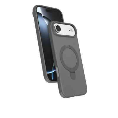 BUĞZ İphone 17 Air Regal Magsafe Standlı Kapak - Titan Gri