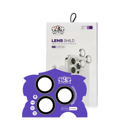 BUĞZ İphone 17 Pro Max Bilvis Titan Kamera Lens - Natural Grey