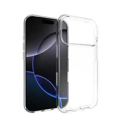 BUĞZ İphone 17 Pro Max Lüx Şeffaf Silikon - Şeffaf