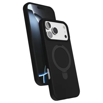 BUĞZ İphone 17 Pro Max Regal Magsafe Standlı Kapak - Siyah