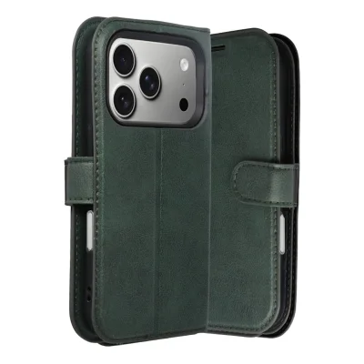 BUĞZ İphone 17 Pro Trend S Plus Kapaklı Kılıf - Yeşil