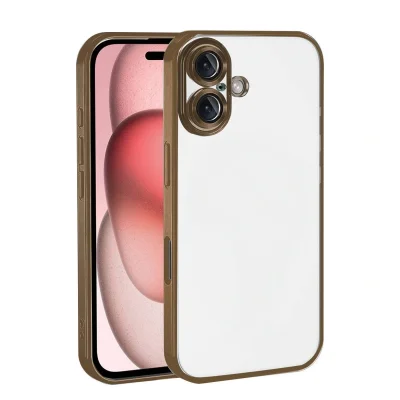 BUĞZ İphone 17 Razer Lensli Silikon - Çöl Titanyum