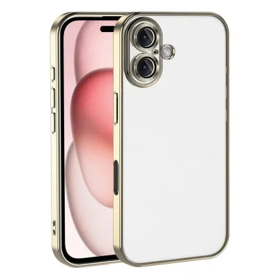 BUĞZ İphone 17 Razer Lensli Silikon - Gold