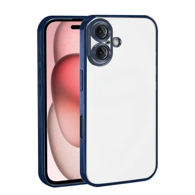 BUĞZ İphone 17 Razer Lensli Silikon - Lacivert