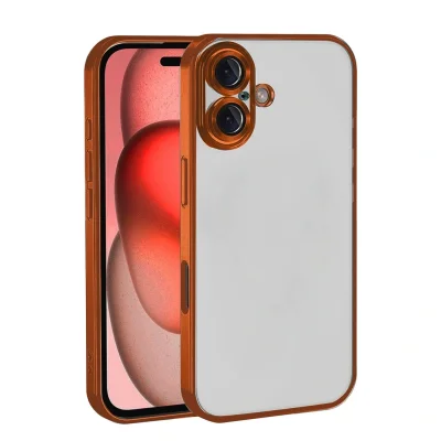 BUĞZ İphone 17 Razer Lensli Silikon - Turuncu